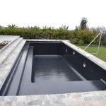Fibre relined Swimming Pool with Epoxy Paint